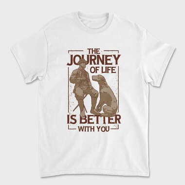 The Journey of Life Dog, Unisex Men's T-Shirt