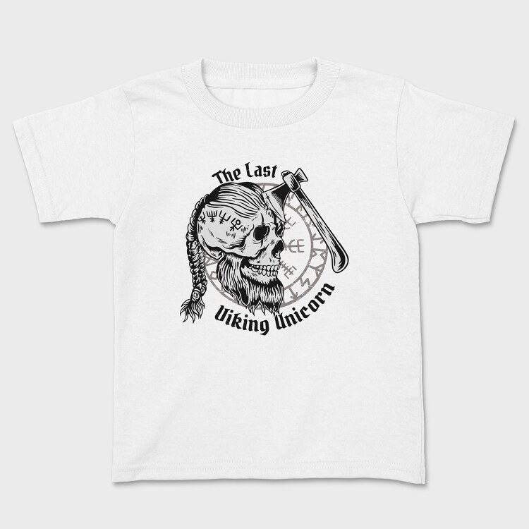 The Last Viking Unicorn, Kids' T-Shirt