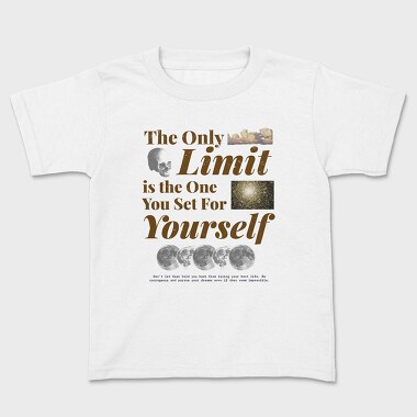 The Only Limit Is the One You Set for Yourself, Kids' T-Shirt