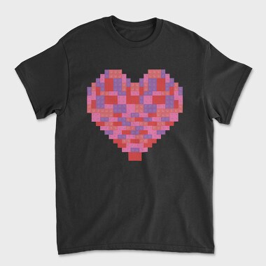 Toy Brick Heart, Unisex Men's T-Shirt