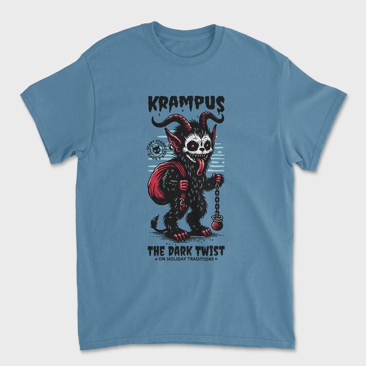 Trend the Dark Twist Krampus, Унисекс Мъжка Тениска