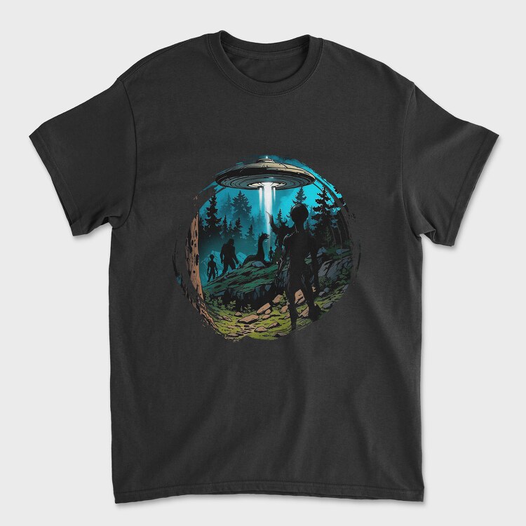 Ufo Nature, Unisex Men's T-Shirt