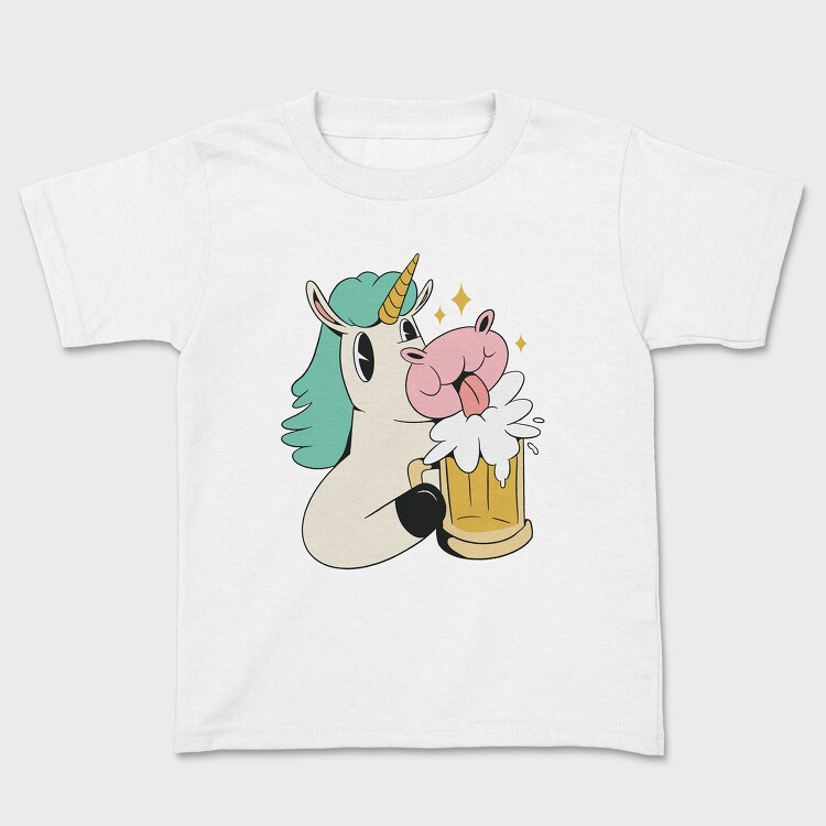 Unicorn Beer, Kids' T-Shirt