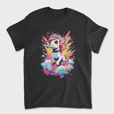 Unicorn Color Splash, Unisex Men's T-Shirt
