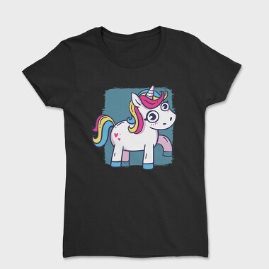 Unicorn Cute Animation, Women's T-Shirt