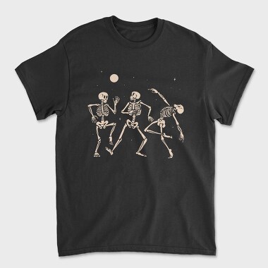 Vibing Dancing Skeletons, Unisex Men's T-Shirt