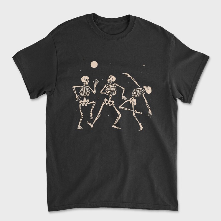 Vibing Dancing Skeletons, Unisex Men's T-Shirt