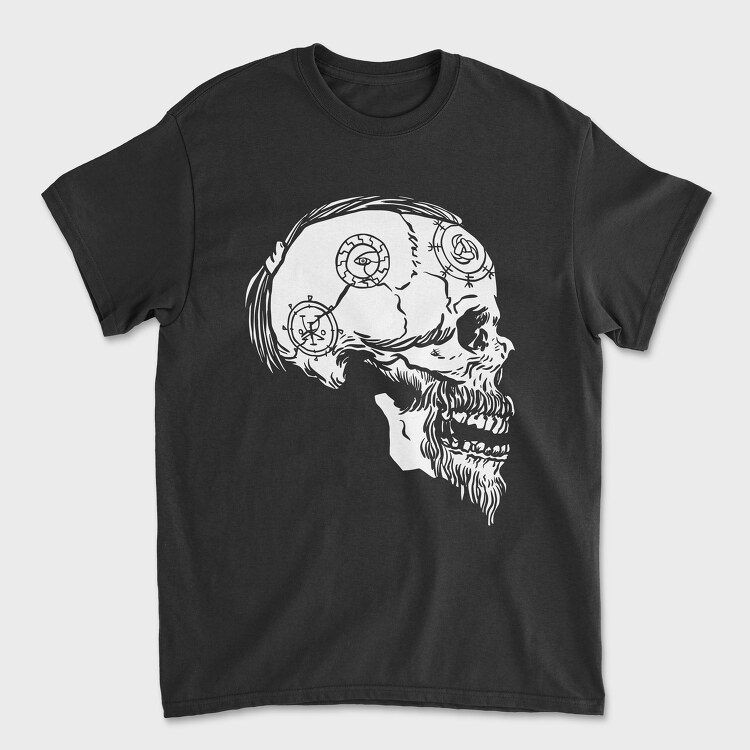 Viking Skull 2, Унисекс Мъжка Тениска