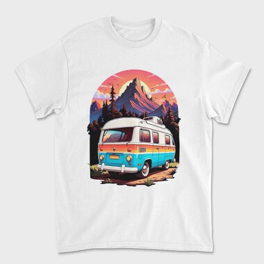 Vintage Bus, Unisex Men's T-Shirt