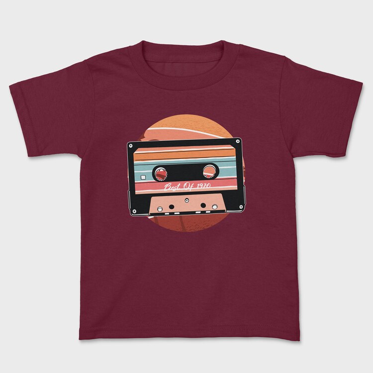 Vintage Cassette Design, Kids' T-Shirt