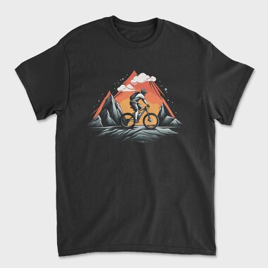 Vintage Mountain Bike, Unisex Men's T-Shirt