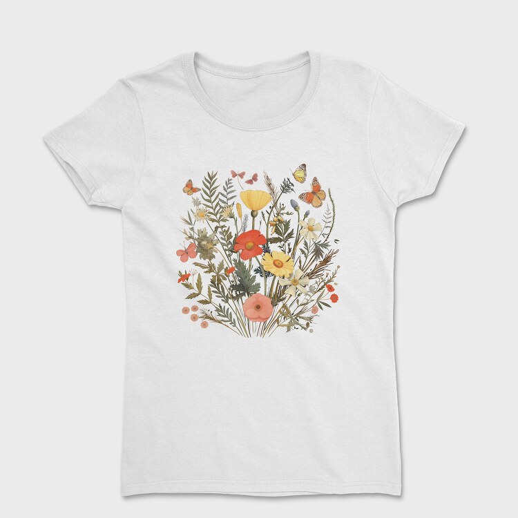 Vintage Wildflowers, Women's T-Shirt