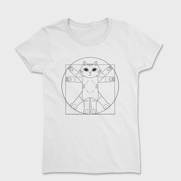 Vitruvian Cat, Дамска Тениска