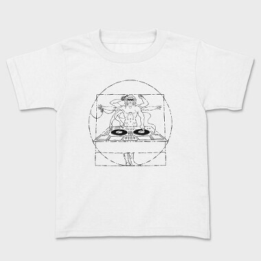 Vitruvian Dj, Kids' T-Shirt