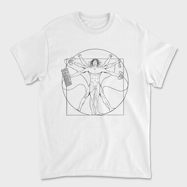 Vitruvian Man Video Games, Unisex Men's T-Shirt