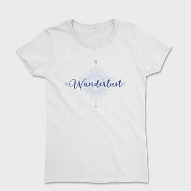 Wanderlust Blue Compass, Дамска Тениска