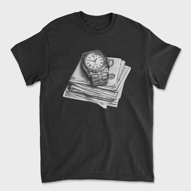 Watch and Money Stack, Unisex Men's T-Shirt