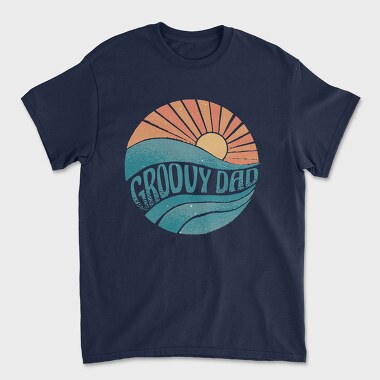 Waves Sunset, Unisex Men's T-Shirt