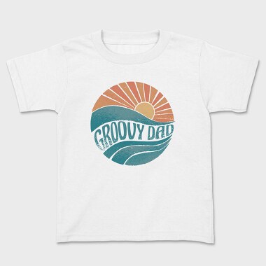 Waves Sunset, Kids' T-Shirt