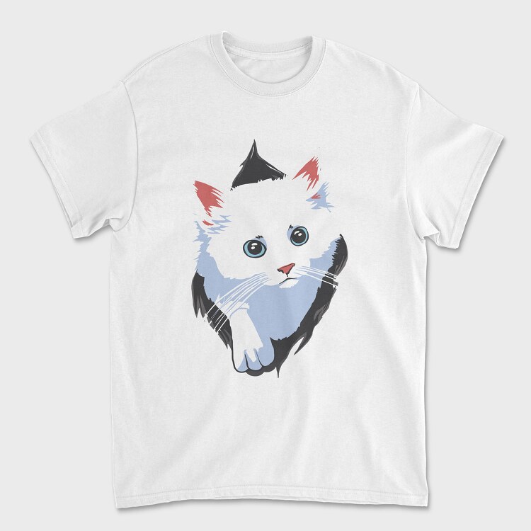 White Cat Box, Унисекс Мъжка Тениска