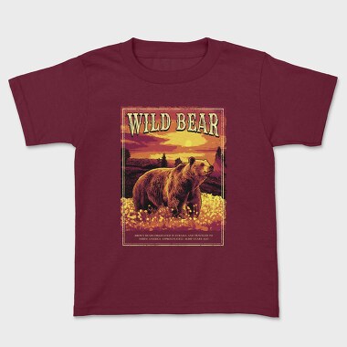 Wild Bear Forest, Kids' T-Shirt