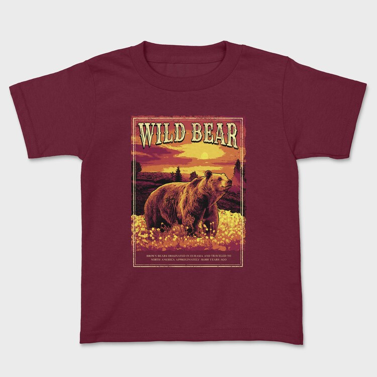 Wild Bear Forest, Kids' T-Shirt