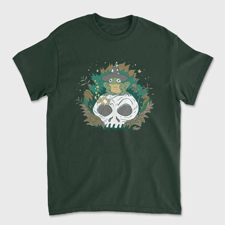 Wizard Frog Skull, Унисекс Мъжка Тениска