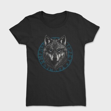 Wolf Head Blue, Women's T-Shirt