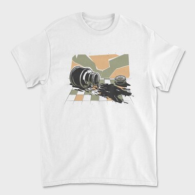Wolf Ink Drop, Unisex Men's T-Shirt