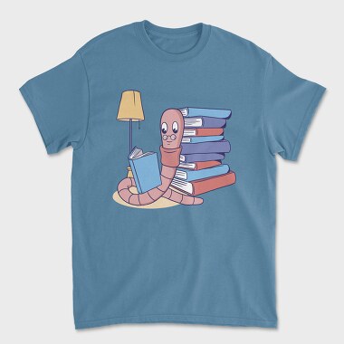 Worm Book, Unisex Men's T-Shirt