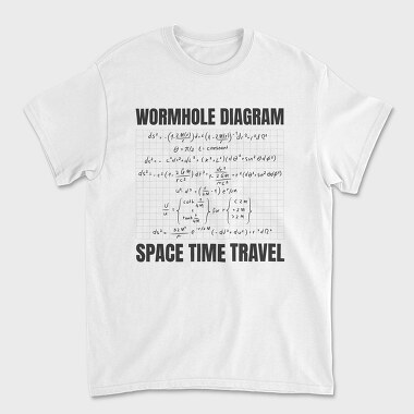 Wormhole Diagram, Unisex Men's T-Shirt