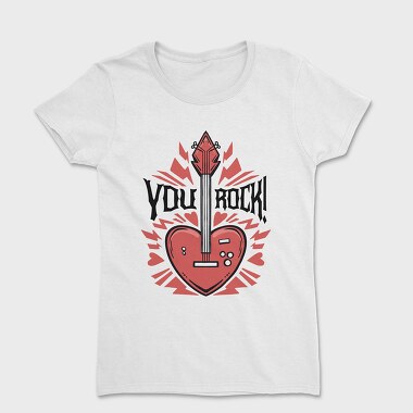 You Rock Love Guitar, Women's T-Shirt
