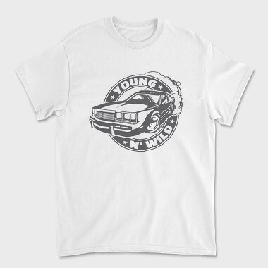 Young N Wild Car, Unisex Men's T-Shirt