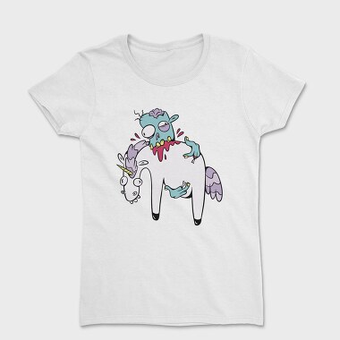 Zombie Eating Unicorn, Women's T-Shirt
