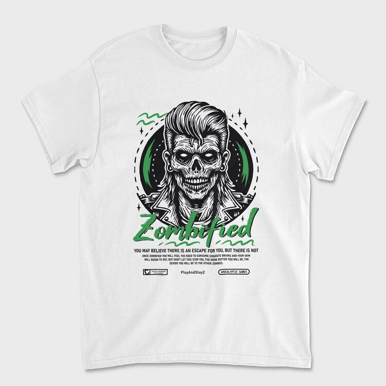 Zombified, Unisex Men's T-Shirt