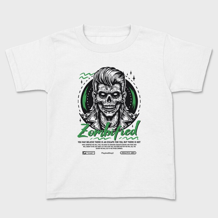 Zombified, Kids' T-Shirt