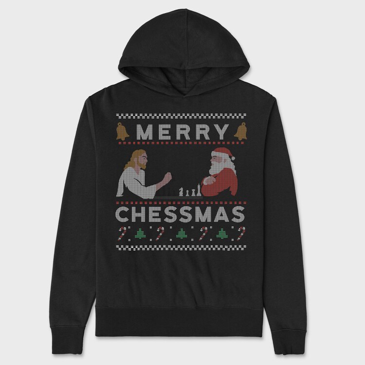 Merry Chessmas, Unisex Men's Hoodie