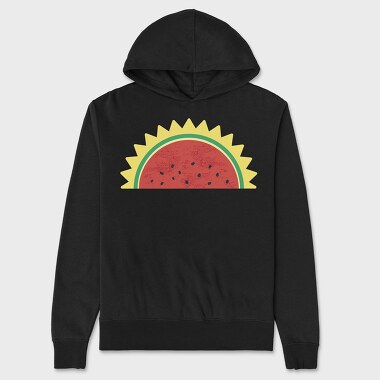 Unisex Men's Hoodie, Sun Watermelon