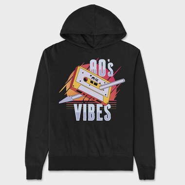 80 S Vibes Cassette, Unisex Men's Hoodie