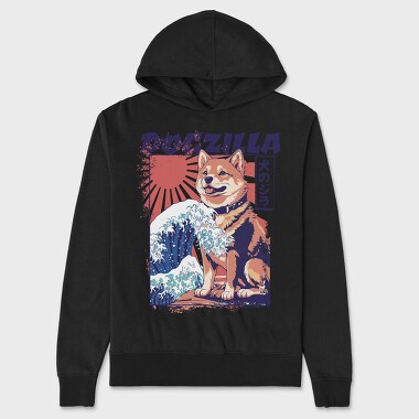 Dogzilla Retro Japanese, Unisex Men's Hoodie