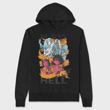 Heaven and Hell, Unisex Men's Hoodie