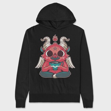 Mini Baphomet Coffee, Unisex Men's Hoodie