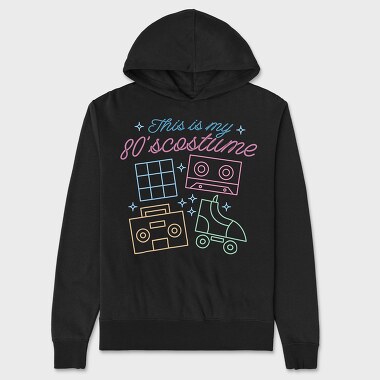 80S Costume, Unisex Men's Hoodie