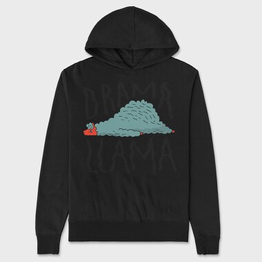 Drama Llama, Unisex Men's Hoodie