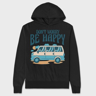 Dont Worry Be Happy, Unisex Men's Hoodie