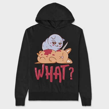 Cat Killing Dog, Unisex Men's Hoodie