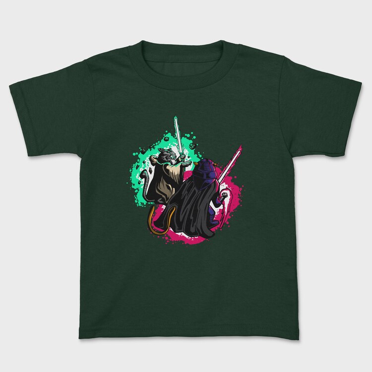 Cats Light Swords, Kids' T-Shirt