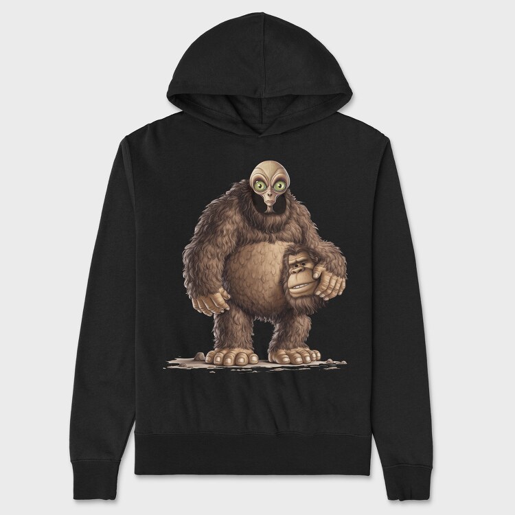 Alien Bigfoot Costume, Unisex Men's Hoodie