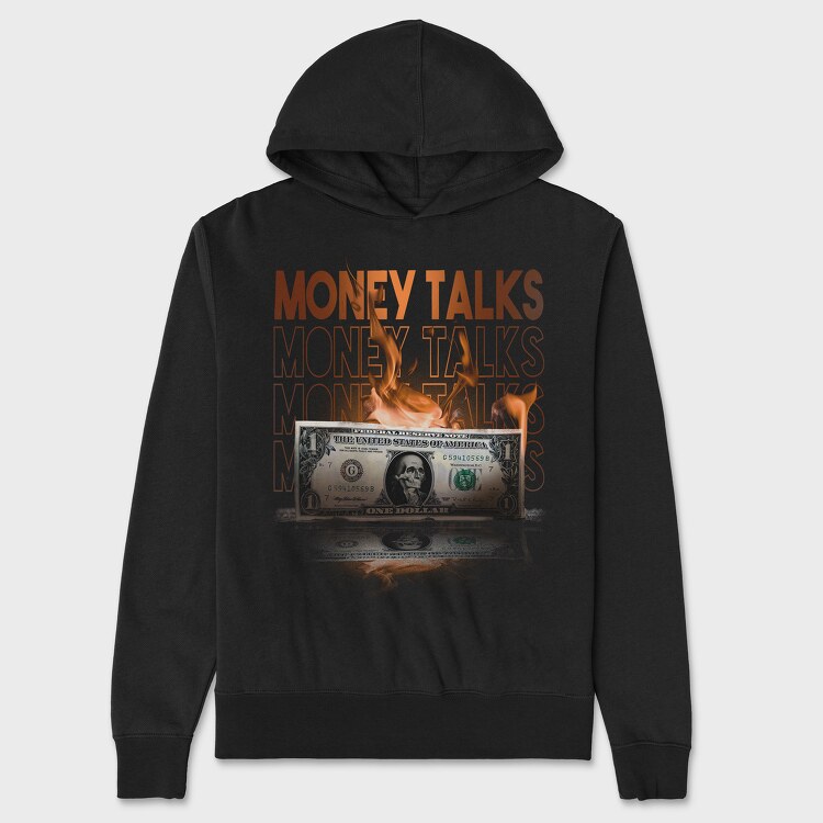 Money Skull Fire Bill, Унисекс Мъжко Суичър