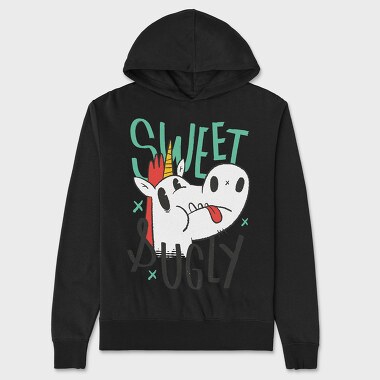 Sweet Ugly Unicorn, Unisex Men's Hoodie